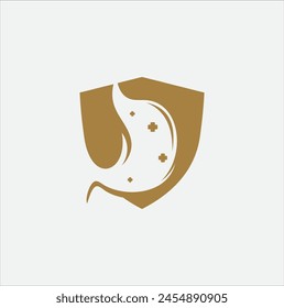 stomach logo design vector template illustration