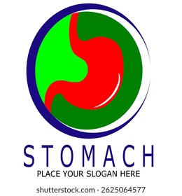 Modelo de design de ícone de logotipo do estômago