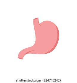 Icono del logotipo de Stomach Ilustración vectorial de diseño plano