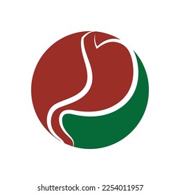 Stomach logo icon illustration vector flat and symbol design