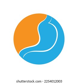 Stomach logo icon illustration vector flat and symbol design