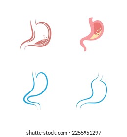 Stomach logo icon illustration vector flat and symbol design