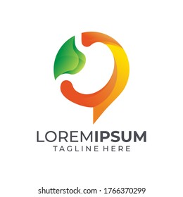 icono de logotipo de estómago aislado