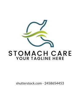 stomach logo, simple vector design medical human health
