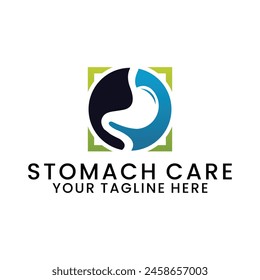 stomach logo, simple vector design medical human health