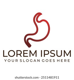 Stomach logo  simple vector design medical human health