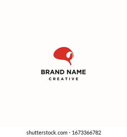 Logo-Design in Stomach-Vektorillustration