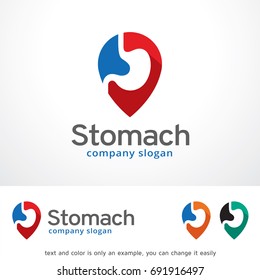 Vector de diseño de plantillas de logotipo de Stomach, Emblem, Concepto de diseño, símbolo creativo, icono