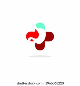 Stomach-Logo - Vektorgrafik. Design des Stomach Care Logos, Emblem.Stock-Illustration.