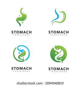 Logo-Vektordesign-Vorlage Stomach