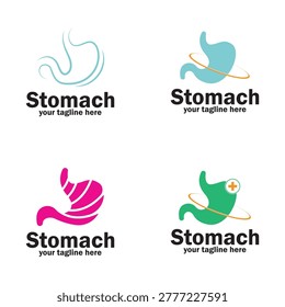 stomach logo vector icon health illustration template design