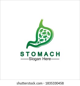 Logo-Vektorgrafik-Design - kreatives Symbol für gesunde Gastroenterologie, Symbol für Gesundheitsvorsorge, Vektorgrafik-Vorlage für Stomach