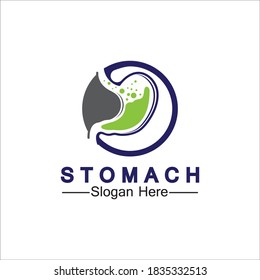 Stomach Logo vector illustration design - creative Gastroenterology Healthy Logo element icon, Stomach healthcare icon vector template