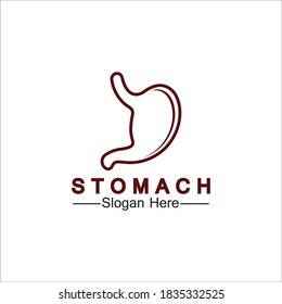 Stomach Logo vector illustration design - creative Gastroenterology Healthy Logo element icon, Stomach healthcare icon vector template
