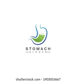 Stomach Logo vector illustration design - creative Gastroenterology Healthy Logo element icon, Stomach healthcare icon vector template