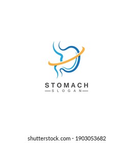 Stomach Logo vector illustration design - creative Gastroenterology Healthy Logo element icon, Stomach healthcare icon vector template