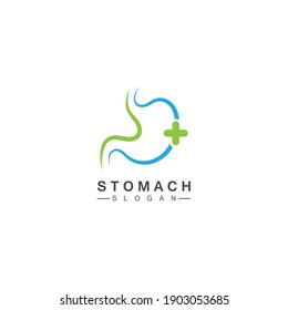 Stomach Logo vector illustration design - creative Gastroenterology Healthy Logo element icon, Stomach healthcare icon vector template