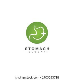 Stomach Logo vector illustration design - creative Gastroenterology Healthy Logo element icon, Stomach healthcare icon vector template