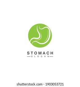 Stomach Logo vector illustration design - creative Gastroenterology Healthy Logo element icon, Stomach healthcare icon vector template