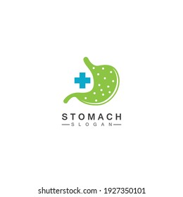 Diseño de ilustración vectorial con logotipo Stomach - creativo Gastroenterología Logotipo saludable icono, plantilla vectorial de icono de asistencia sanitaria Stomach