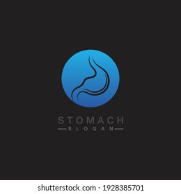 Diseño de ilustración vectorial con logotipo Stomach - creativo Gastroenterología Logotipo saludable icono, plantilla vectorial de icono de asistencia sanitaria Stomach