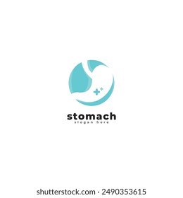 Stomach Logo vector illustration design - creative Gastroenterology Healthy Logo element icon, Stomach health service icon vector template
