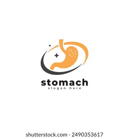 Stomach Logo vector illustration design - creative Gastroenterology Healthy Logo element icon, Stomach health service icon vector template