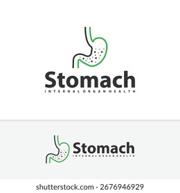 Vetor do logotipo do estômago. Design de logotipo de vetor simples para a saúde humana médica.