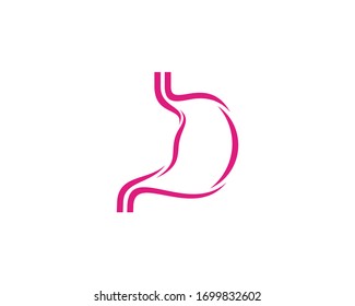 Plantilla vectorial del logotipo Stomach, conceptos de diseño del logotipo de estómago creativo