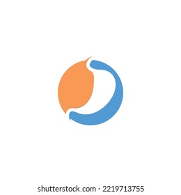 stomach logo vektor illustration design