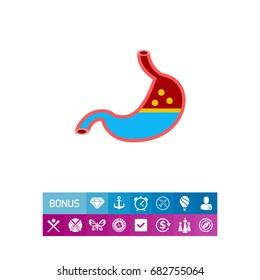 Stomach Organ Vector Icon