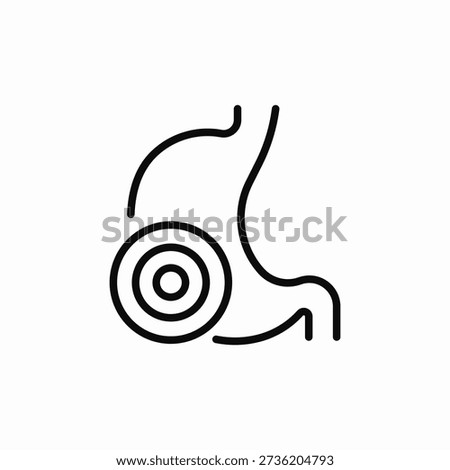 stomach pain icon sign vector