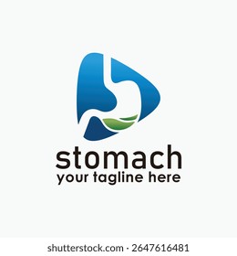 stomach and play logo design concept, health care clinic logo design template, medical icon design