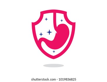 Stomach Protect Logo Design Template, Element Design, Vector Design