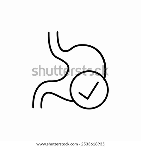 stomach protection icon sign vector