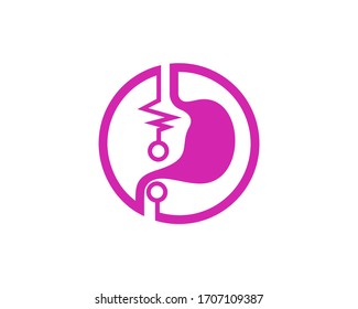 Plantilla vectorial del logotipo de Stomach Pulse.