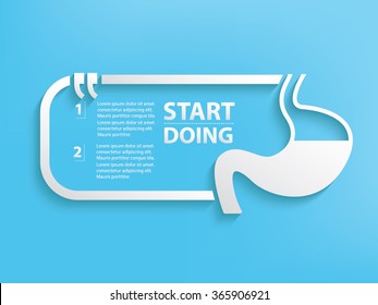 
Stomach Quotation Mark Speech Bubble,design