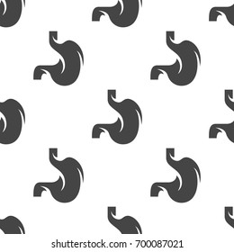 Stomach seamless pattern. Vector illustration for backgrounds