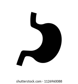 Stomach shape icon vector icon. Simple element illustration. Stomach shape symbol design. Can be used for web and mobile.