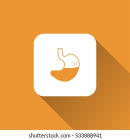 stomach sign. icon design