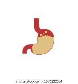 stomach simple clip art vector illustration