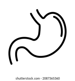Magen, einfaches Icon Design, am besten für Banner, Flayer oder Web-Anwendung. Bearbeitbarer Strich mit EPS10-Dateiformat