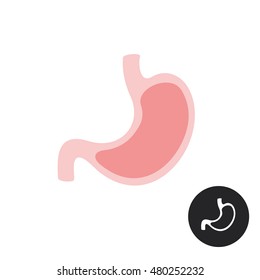Stomach simple vector flat illustration