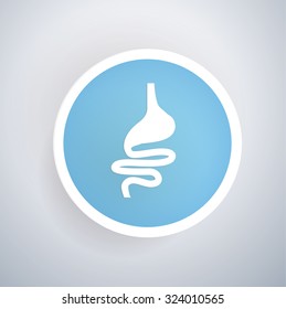 
Stomach symbol design,clean vector