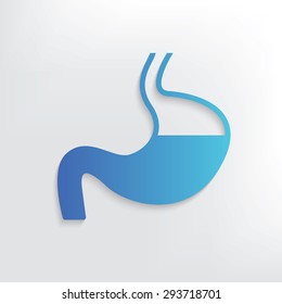 Stomach system symbol design,clean vector