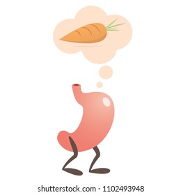 Stomach Thinking of Vegetables