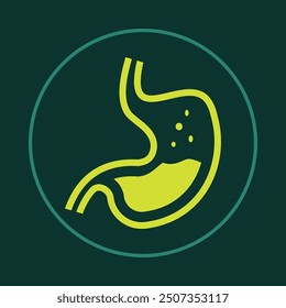 Stomach trendy icon sensible abstract vector illustration colorful artwork beautiful design.eps
