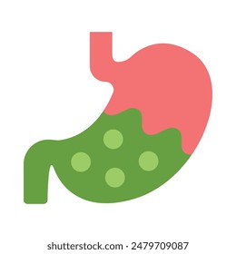 Stomach Vector Flat Icon Design