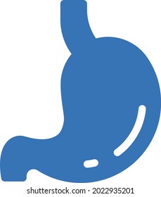 stomach vector glyph colour icon
