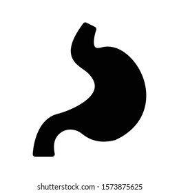 stomach vector glyph flat icon 